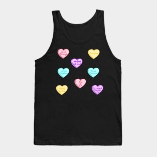 Cute Tropes Loveheart Sticker Pack Tank Top